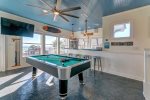 Third Floor Game Room with Pool Table, Bar and Built in Bunks